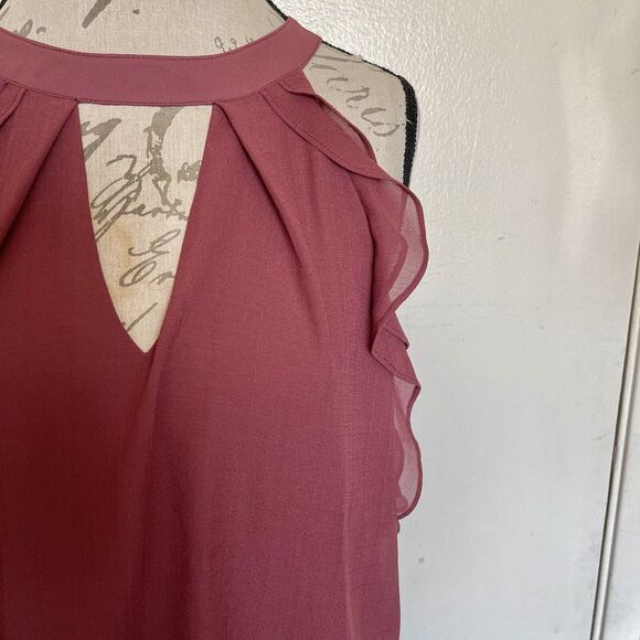 Rue21 Blouse Sz Large Cold Shoulder  Bohemian Boho Y2k Festival Gypsy Hipster - Picture 8 of 16